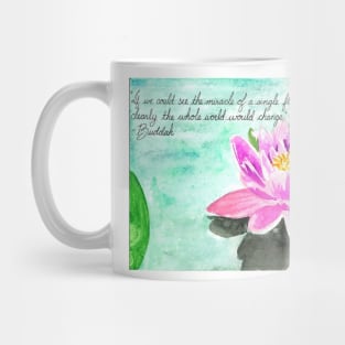 Lotus Flower Buddah Quote Mug